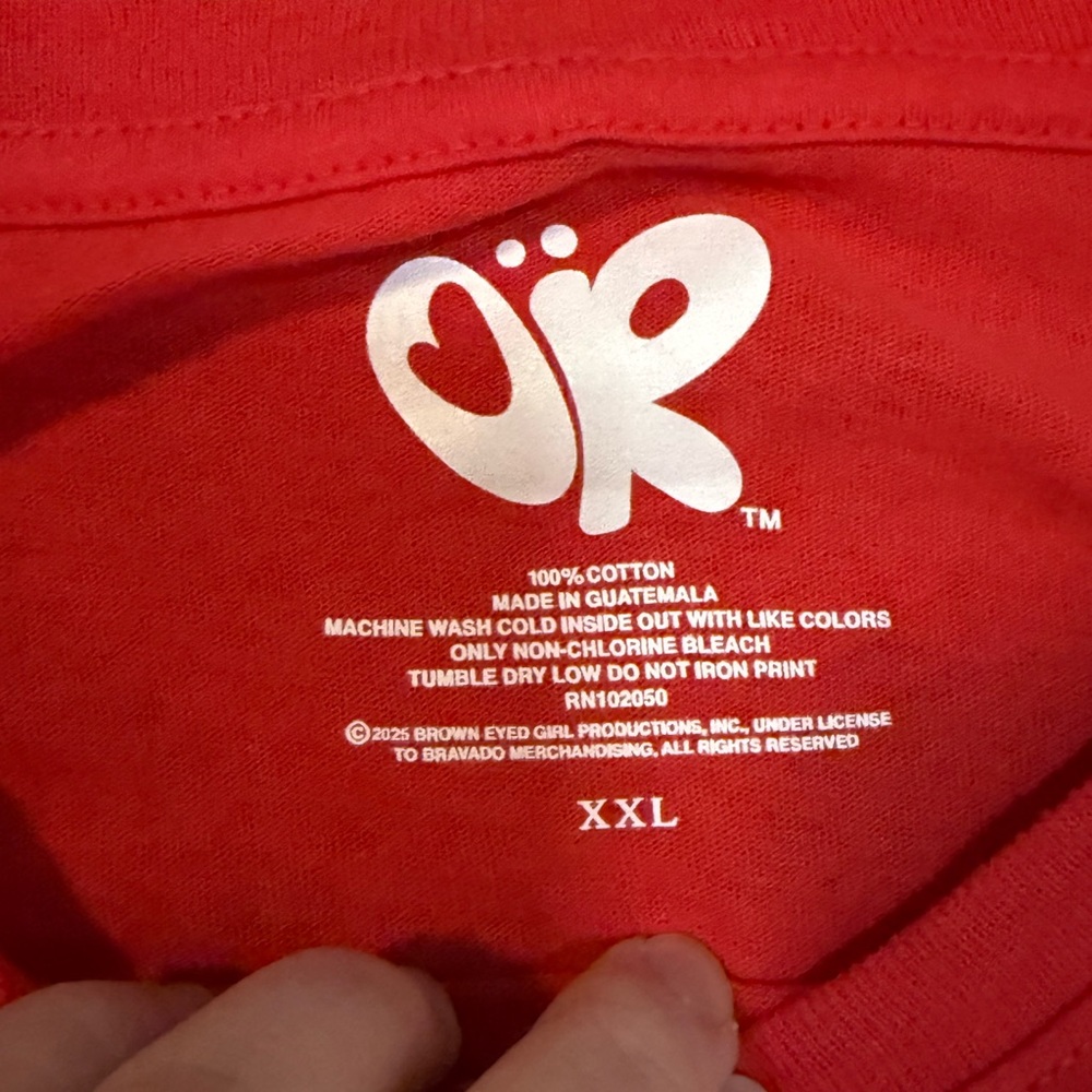 Red Graphic T-Shirt with Bold Design - Picture 4 of 4